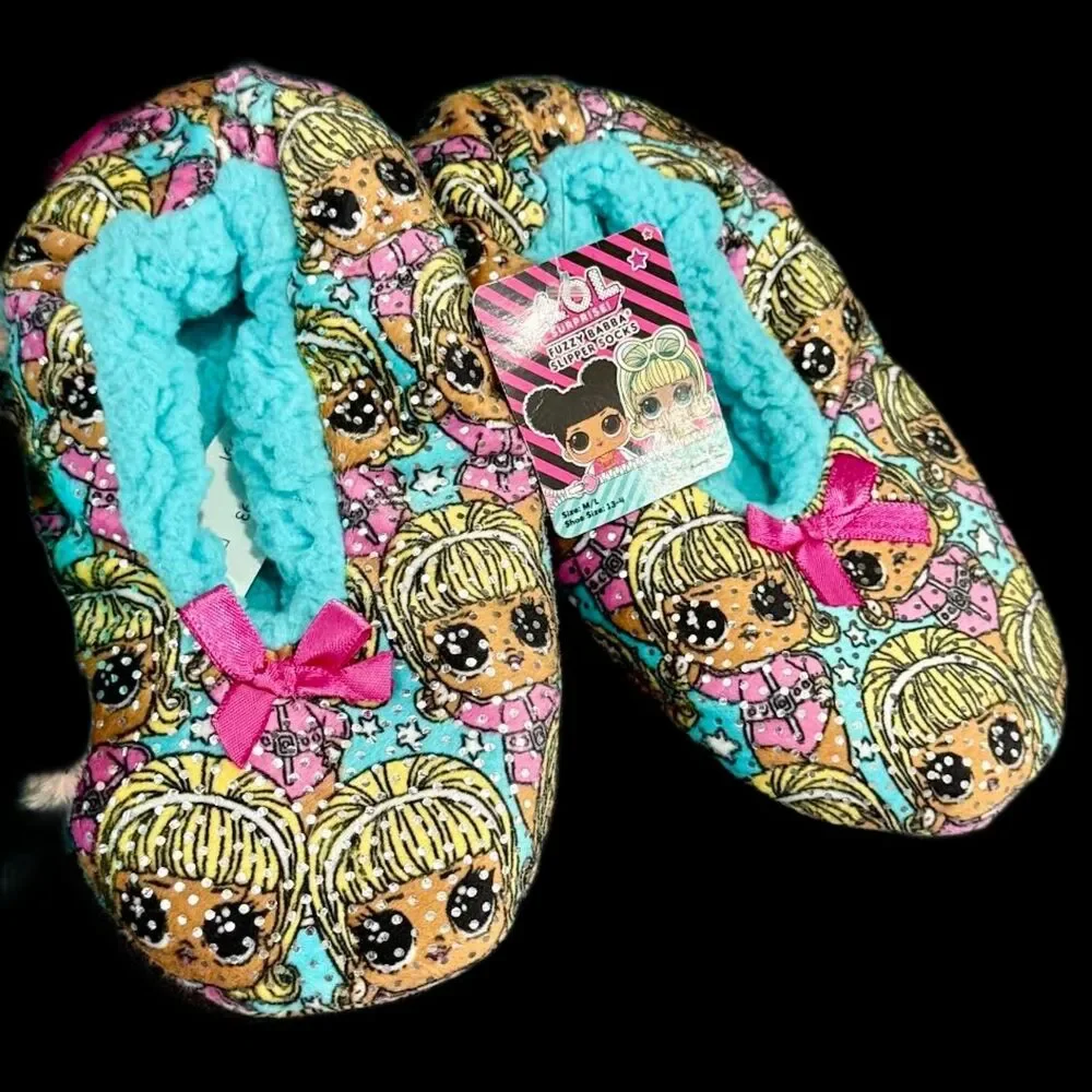 LOL Surprise Sleepwear Bundle Set Bathrobe Slippers GIRLS SIZE 6-6X LOT OF 2 NEW